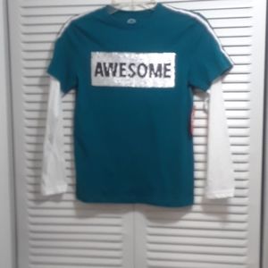 Size L (10/12) Long Sleeves Graphic Tee